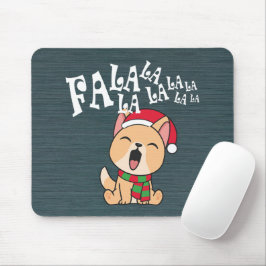 Alfombrilla De Ratón Fa La La La La Navidades Canto de Perro | Mousepad