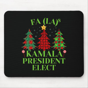 Alfombrilla De Ratón Fa La Plaid Navidades Kamala Presidente Electo Ho