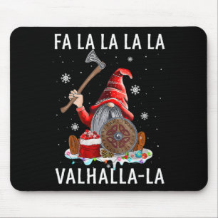 Alfombrilla De Ratón Fa La Valhalla Xmas Gnome Barba Viking