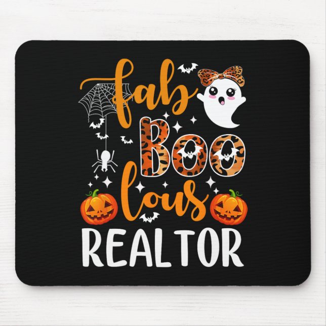 Alfombrilla De Ratón Fabólico Realtor Halloween Real Estate Ag (Frente)