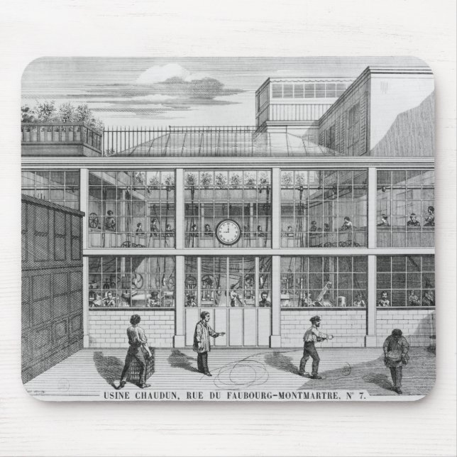 Alfombrilla De Ratón Fábrica para los cartuchos de la escopeta, Usine (Frente)