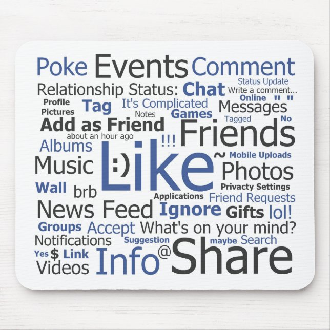 Alfombrilla De Ratón Facebook (Frente)
