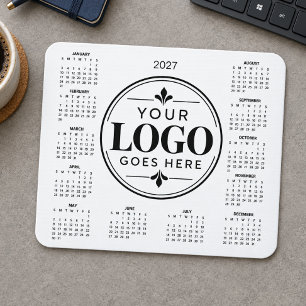 Alfombrilla De Ratón Fácil calendario corporativo personalizado de nego