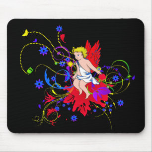 Alfombrilla De Ratón Faerie de alas rojas (hada)