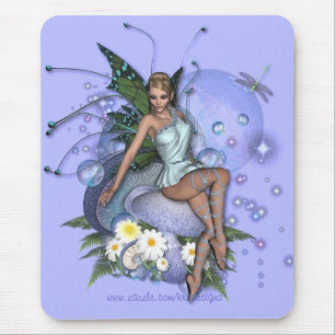 Alfombrilla De Ratón Faery de las margaritas de la cosecha del KRW -