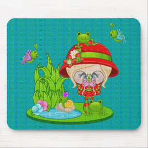 Alfombrilla De Ratón Faery Nature Lover Frog