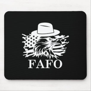 Alfombrilla De Ratón Fafo Trump bandera de EE. UU.,señal de Fafo de Don