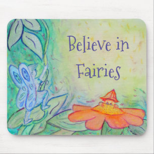 Alfombrilla De Ratón Fairy Flower Garden Art Personalizado Mousepad