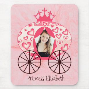 Alfombrilla De Ratón Fairytale Royal Princess Carriage Girl Birthday