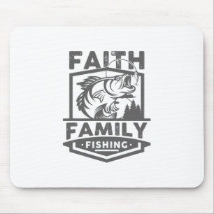 Alfombrilla De Ratón Faith Family Fishing Quotes God Worship Religion R