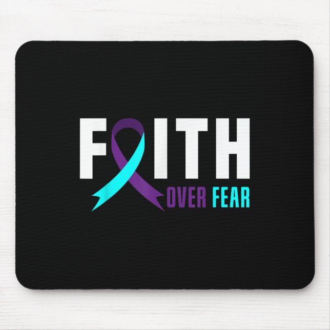 Alfombrilla De Ratón Faith God Fear Support Suicide Prevention Awarenes (Frente)
