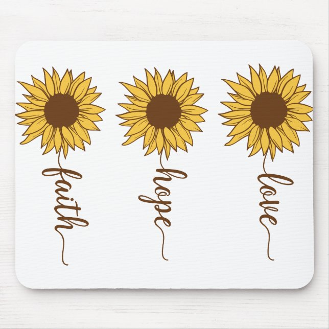 Alfombrilla De Ratón Faith Hope Love (Frente)