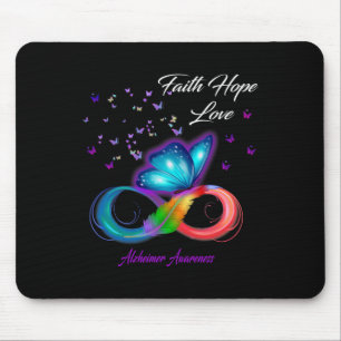 Alfombrilla De Ratón Faith Hope Love Alzheimerheimer Awareness