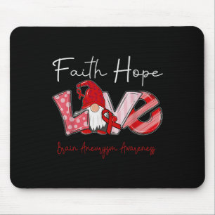 Alfombrilla De Ratón Faith Hope Love Brain Aneurysm Awareness 2