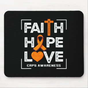 Alfombrilla De Ratón Faith Hope Love Crps Conciencia