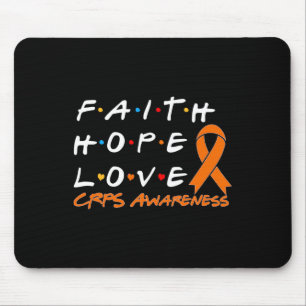 Alfombrilla De Ratón Faith Hope Love Crps Conciencia 1