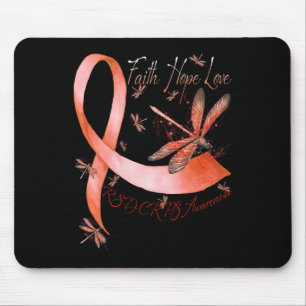 Alfombrilla De Ratón Faith Hope Love Dragonfly Rsd Crps Conciencia