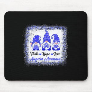 Alfombrilla De Ratón Faith Hope Love Gnomes Alopecia Awareness Leopard