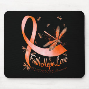 Alfombrilla De Ratón Faith Hope Love Rsd Crps Awareness Dragonfly