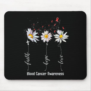 Alfombrilla De Ratón Faith Hope Love Sangre Cancer Awareness Flower Gif