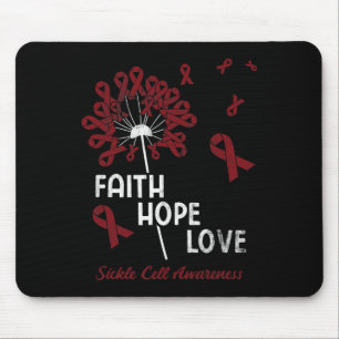 Alfombrilla De Ratón Faith Hope Love Sickle Cell Awareness 1