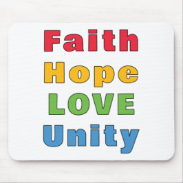 Alfombrilla De Ratón Faith Hope Love Unity