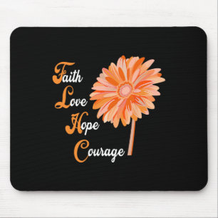 Alfombrilla De Ratón Faith Love Hope Valor Aml Leukemia Conciencia