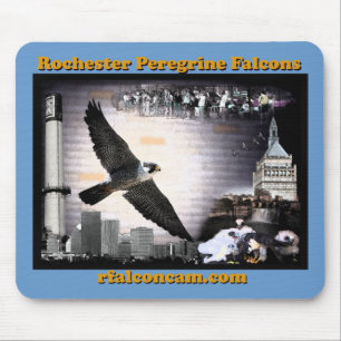 Alfombrilla De Ratón Falcons de peregrino de Rochester del cojín de