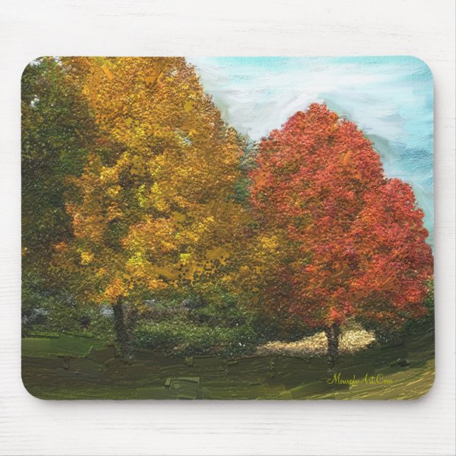 Alfombrilla De Ratón Fall Trees Mousepad (Frente)