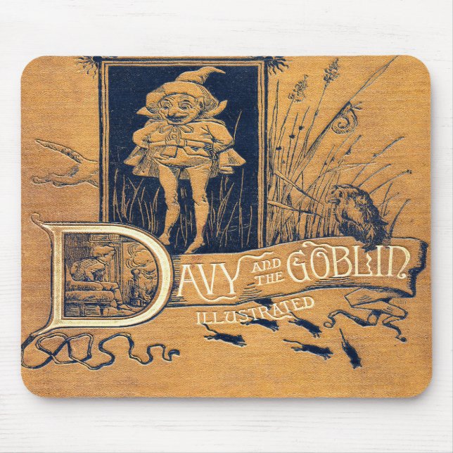 Alfombrilla De Ratón Falln Davy y el libro Goblin (Frente)