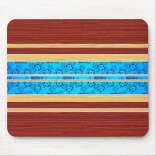 Alfombrilla De Ratón Falsa tabla hawaiana de madera de Tiki Hawiian