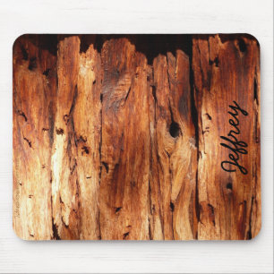 Alfombrilla De Ratón Falso apartadero de madera resistido Mousepad de