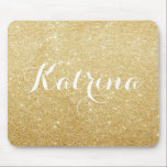 Alfombrilla De Ratón Falso moderno del purpurina del oro personalizado<br><div class="desc">Un mousepad elegante,  único y elegante que ofrece el falso purpurina del oro. Personalice añadiendo un nombre de una frase corta. Los artículos a juego están disponibles.</div>