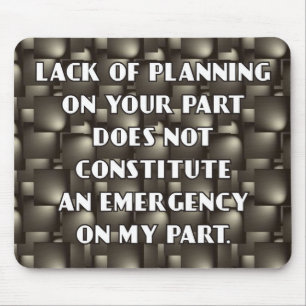 Alfombrilla De Ratón Falta de planear Mousepad