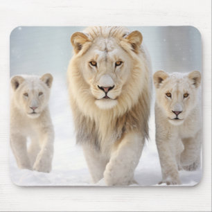 Alfombrilla De Ratón Familia animal leona la naturaleza