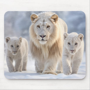 Alfombrilla De Ratón Familia animal leona la naturaleza