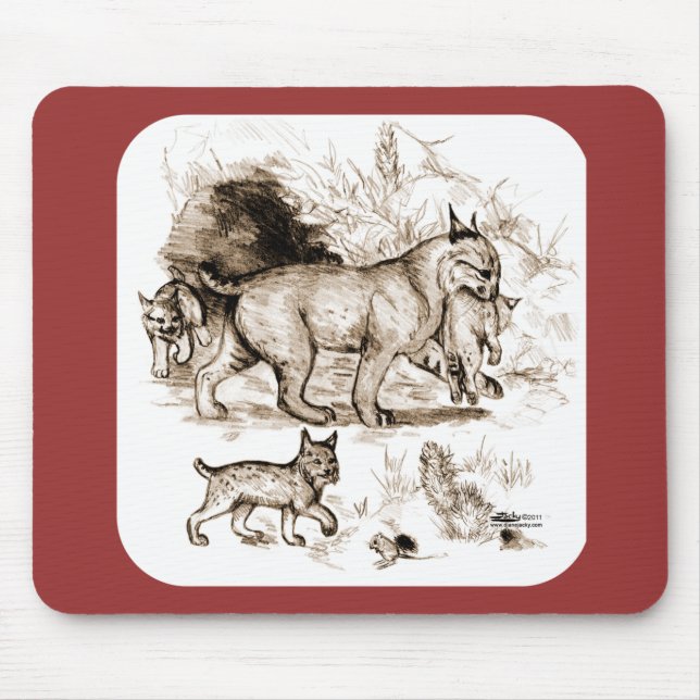 Alfombrilla De Ratón Familia Bobcat (Frente)