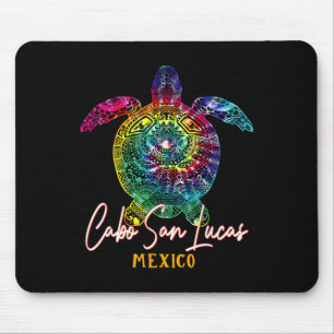 Alfombrilla De Ratón Familia Cabo San Lucas Tie Dye Sea Turtle