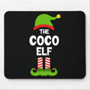 Alfombrilla De Ratón Familia Coco Elfo Navidad Pijama Divertido a juego