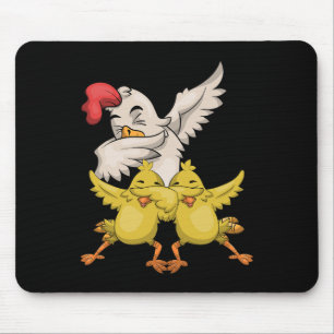 Alfombrilla De Ratón Familia de aves de granja Animales Dabbing Granja
