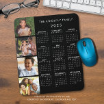 Alfombrilla De Ratón Familia de calendarios 2023 4 Foto Color personali<br><div class="desc">Crea tu propio teclado de ratón de calendario fotográfico de color personalizado personalizado de 2023 con un calendario de 2023 años a la vista y 4 fotos con tu nombre u otro texto personalizado en blanco editable sobre un color de fondo negro editable (nota que la cuadrícula del calendario permanecerá...</div>