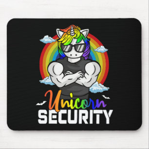 Alfombrilla De Ratón Familia de coincidencias de seguridad de unicornio