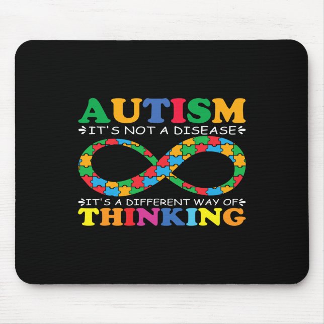 Alfombrilla De Ratón Familia de concientización sobre autismo no es un  (Frente)