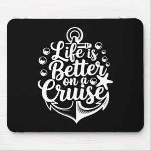 Alfombrilla De Ratón Familia de crucero vacaciones de crucero a juego p