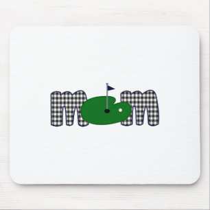 Alfombrilla De Ratón Familia de Cumpleaños de la Madre del Golf