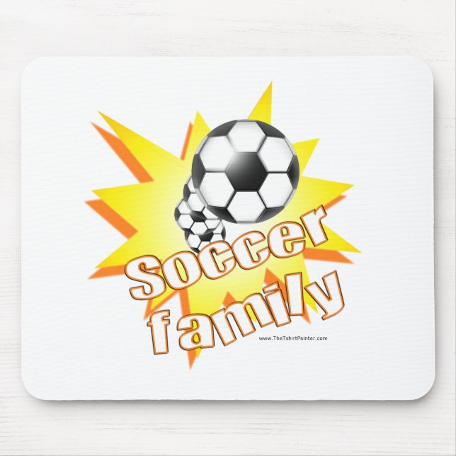 Alfombrilla De Ratón Familia de fútbol (Frente)