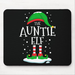 Alfombrilla De Ratón Familia de Navidades de la tía Elf coincidiendo co