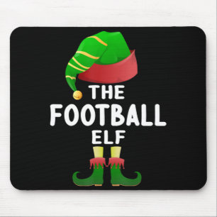 Alfombrilla De Ratón Familia de Navidades elfos de fútbol compiten con 