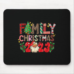 Alfombrilla De Ratón Familia de Navidades Retro Familiares 2023