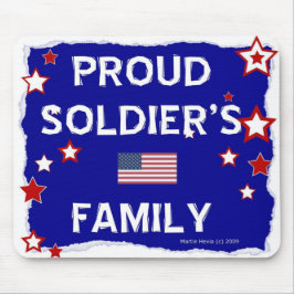 Alfombrilla De Ratón Familia de Orgullosos Soldados - Mousepad